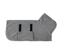 Pet Dog Quick-Drying Bathrobe, Fully Wrapped for Large Dogs, Absorbent and Breathable for Dogs to bathe and take a Bath (Grey, XL (77-99pounds))