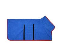 Pet Dog Quick-Drying Bathrobe, Fully Wrapped for Large Dogs, Absorbent and Breathable for Dogs to bathe and take a Bath (Blue, M (31-53 pounds))