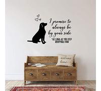 Pet Dog Quotes Wall Decals are Always by Your Side Vinyl Home Decoration Living Room Pet Shop Wall Sticker Murals 63X42Cm