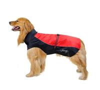 Pet Dog Rain Coat Waterproof Jackets Breathable Assault Raincoat for Big Dogs Cats Apparel Clothes Pet Supplies 7XL 8XL 9XL(Red,6XL)