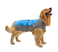 Pet Dog Rain Coat Waterproof Jackets Breathable Assault Raincoat for Big Dogs Cats Apparel Clothes Pet Supplies 7XL 8XL 9XL(Blue,8XL)