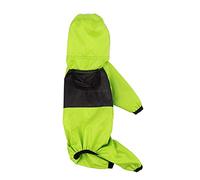 Pet Dog Raincoat Transparent Hat Bright Colors Elastic Cuff Design for Safety in Rose Red/Green Size XS-4XL Pet Supplies (Generic6gfztnwo18-10241358)