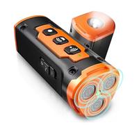 Pet Dog Repeller Ultrasonic Training Device Rechargeable Bark Stop Barking Deterrent With LED Flashlight 1Pcs(Orange)