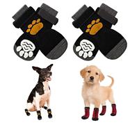 Pet Dog Shoes Socks, 2025 New Waterproof Anti-Slip Dog Rain Boots Paw Protector for Dog, Dog Socks with Grippers, 2 Pairs Dog Paw Protectors with Grips (A, S)