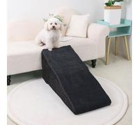 Pet Dog Stairs for Small Dogs, 2 in 1 Transformable 3-Step Pet Stairs and Wave Anti-Fall Slope for Short Legs and Long Legs Dog