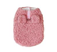 Pet Dog T-Shirt Cute Winter Sweater For Small Soft Warm Fleece Puppy Jacket Coats With Leash Ring Cold Weather Vest Chihuahua Yorkie Poodle Apparel (E, 40cm)