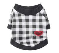 Pet Dog T-Shirt Soft Comfortable And Breathable Perfect For Summer Wear Suitable For Small To Medium Sized And Decorated With A Heart Pattern In A Variety Of Colors Sizes (C, L)