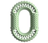 Pet Dog Toy Extra-Tough O-Ring Shape Teether Interactive Elastic Dog Molar Toy for Dog Tooth Cleaning Tool of Food/208 (Color : Green)
