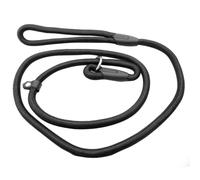 Pet Dog Training Lead Leash Nylon Rope 1.0x140cm Adjustable | Sturdy Black Nylon and Cotton Rope, Simple Practical Style, Reusable Lead for Walking and Training