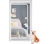 Pet Door Improved Cat Screen Door 90x205cm, Mesh Door With Zipper On Both Sides, Freedom For Cat And Dog(A,100x220cm)