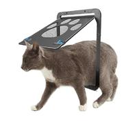 Pet Door Outdoor Dogs Cats Window Gate House Enter Freely Pretty Garden Lockable for Cats & Doggie(XL)