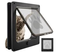 Pet Doors for Cats, Weatherproof Intelligent Pet Accessories, Sliding Glass Insert, Indoor Cat Flap, for Kittens, Small and Medium Cats, Indoor, Home, Wall, Flat and