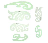 Pet Drawing Template Rulers 6pcs Geometric Stencils for Architects