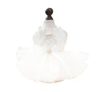 Pet Dress Skirt and Elegant Chest and Back Dress TrG39 (D, L)