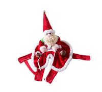 Pet Dressingup Christmas Costume Santa Outfit for Small Dog Cats Holiday Party Gathering Dressingup Christmas Pet Costume
