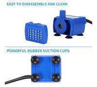 Pet Drinking Fountain Pump Adapter Waterproof Quiet Replacement Super Silenced Water Dispenser Long Cable Home for Dog Cat