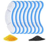 Pet Drinking Water Filter, Pet Water Fountain Filters, Triple Filtration, 8pcs Replacement for 61OZ/1.8L Cat Fountains, Ideal for Maintaining Clean with Hair