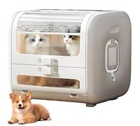 Pet Dryer Box, Automatic Grooming Dry Box for Cats and Dogs, 100L Large Capacity, Fast Drying in 30 Minutes, 6 Speed Settings, 360° Air Circulation, For Pets Under 20KG