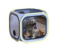 Pet Drying Box - Pet Hair Dryer Box | 50x50x50cm Drying Crate | Portable Pet Dryer Grooming Cage | Hair Clearing Travel Bags For Cats, Anti-Hair Flying Room House Box Crate For Cats Dogs Puppy