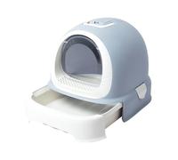 Pet Drying Cabinet, Cat Litter Tray, Enclosed Potty, Hooded Box, Drawer Type Toilet with Handle(Gris One Size,White)