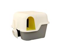 Pet Drying Cabinet, Cat Litter Tray, Large Box with Lid, Enclosed Toilet with Scoop, Anti-Splash Closed Hooded(Yellow One Size,Yellow)