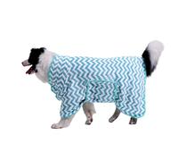 Pet Drying Coat,Soft Microfibre Dog Super Absorbent Bathrobe Towel,Adjustable Cat Dog Fast Drying Warm Robe Pajamas for Bath Grooming Travel Swim_M(Blue)