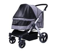 Pet Dtroller Pet Launches Out-and-Out Small and Medium-Sized Pet Strollers Dog Strollers Foldable Cat and Dog Strollers Pet Stroller Large(G)