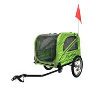 Pet Dtroller Pet Stroller Bicycle Stroller Frame Folding pet Stroller Outdoor Riding pet Stroller Travel pet Stroller Pet Stroller Large(Green)