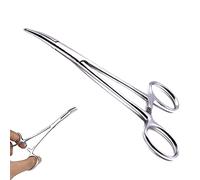 Pet Ear Hair Tweezers Stainless Steel Hemostat Forceps for Dogs Cat Grooming Locking Tweezers