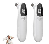 Pet ear thermometers, professional pet thermometers with memory storage function, essential health tools for cats, dogs, pigs, cattle, sheep, etc.
