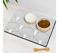Pet eco-friendly feeding mat, non-slip absorbent pet mat for floor, prevents food from dripping on the floor, suitable for any pet feeding, easy to clean and versatile