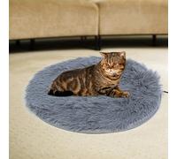 Pet Electric Blanket USB Heating Pad Mat for Small Dogs Cats, Plush Soft Material, for Constant Temperature to Keep Pets Warm, 3 Color Options for Small Dogs Cats (Silver Gray)