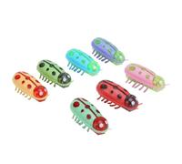 Pet Electric Cute Toy for Cat Playing Interactive with Battery - Plastic Cat Toy, 7pcs - Red & Black, Green & Black, Etc - for Keeping Your Cat Active and - Suitable