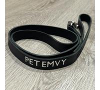 Pet EMVY Genuine Leather Dog Lead - Classic Black