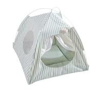 Pet Enclosure Tent - Semi-Enclosed Portable Cat Playpen | Four Seasons Comfortable Puppy Cushion Detachable Washable For Mice, Hamster