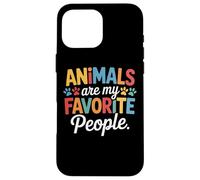 Pet Enthusiast Animals Are My Favorite People Animal Shelter Case for iPhone 16 Pro Max