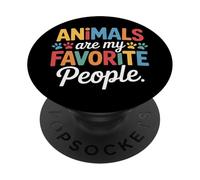 Pet Enthusiast Animals Are My Favorite People Animal Shelter PopSockets Adhesive PopGrip