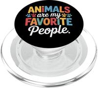 Pet Enthusiast Animals Are My Favorite People Animal Shelter PopSockets PopGrip for MagSafe