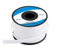 PET Expandable Braided Sleeving 100Ft-1/2 inch Wire Loom, Aibole Braided Cable Sleeve Wire Wrap,White