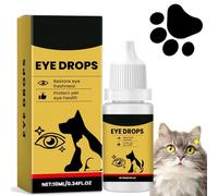 Pet Eye Drops,Brightening Eye Drops for Dogs & Cats,Dog Eye Drops for Itchy Eyes, Red Eye Drops & Dry Eyes Relief,Tear Stain Remover,Care And Cleaning Around The Eyes,Safe Formula for All Animals