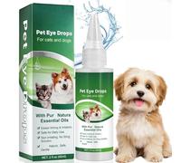Pet Eye Drops Relieve Eyes Itching,Eye Cleaner Drops for Pet,Tear Treatment Liquid for Pet Eyes,Mild Pet Eye Cleaner Removes Essence,Care Cleaning Pet Eyes Drops,Eye Drops Gentle Formula for Animals