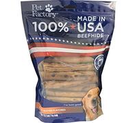 Pet Factory 100% Made in USA Beef 5" French Fries Bun Chew Dog Treats Peanut Butter Flavour 20pcs/1 Pack