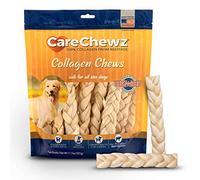 Pet Factory CareChewz Collagen 6-7" Skinny Braided Sticks Dog Chew Treats - Natural Flavor, 15 Count/1 Pack