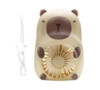 Pet Fan Hand-Held - Handheld Electric Capybara Fan | Air Cooling Material Portable | Cool Accessory for Travel Outdoor Camping Make Up Home Summer Cooling