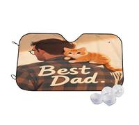Pet Father Wind Sun Shade for Car Sun Visor Foldable Vehicle Sunshade 27.5×51.2 Inch