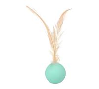 Pet Feather Jumping Ball - Indoor Athletic Kitten Toy, Cat Ball | Interactive Sensory Stimulation Hunting Function Training Training Boring Sol