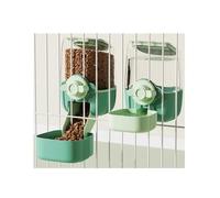 Pet Feede Pet Cage Water Dispenser, Dog Kettle, Cat Automatic and Feeder for Pet Sitter(Green)