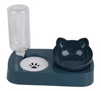 Pet Feede Water Dispenser, Feeder, Cat Bowl, Water Dispenser, Automatic Water Storage Device for Pet Sitter(Green)