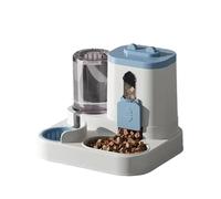Pet feeder， 2 in 1 Automatic Feeder Smooth Edges for Travel Living Room Household(Blu)