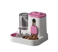 Pet feeder， 2 in 1 Automatic Pet Feeder Smooth Edges for Travel Living Room Household(Red)